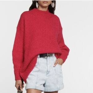 ISABEL MARANT Etoile Idol mock-neck mohair blend sweater Size S